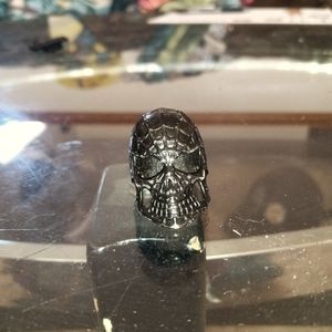 Spiderman skull ring